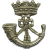 Victorian 2nd Volunteer Bn. Duke of Cornwall's Light Infantry White Metal Cap Badge (circa 1896-1900)