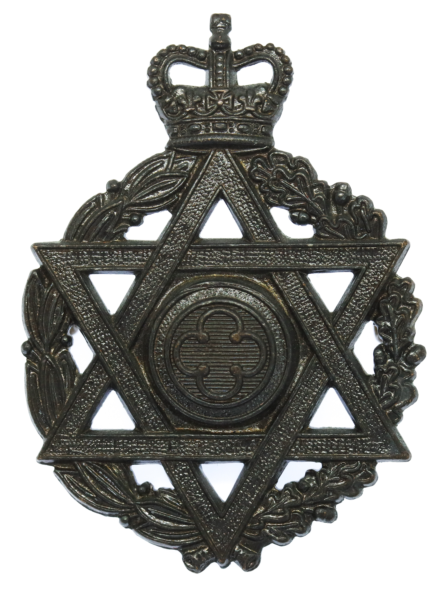 Royal Army Chaplains Department (Jewish) Cap Badge - Queen's Crown