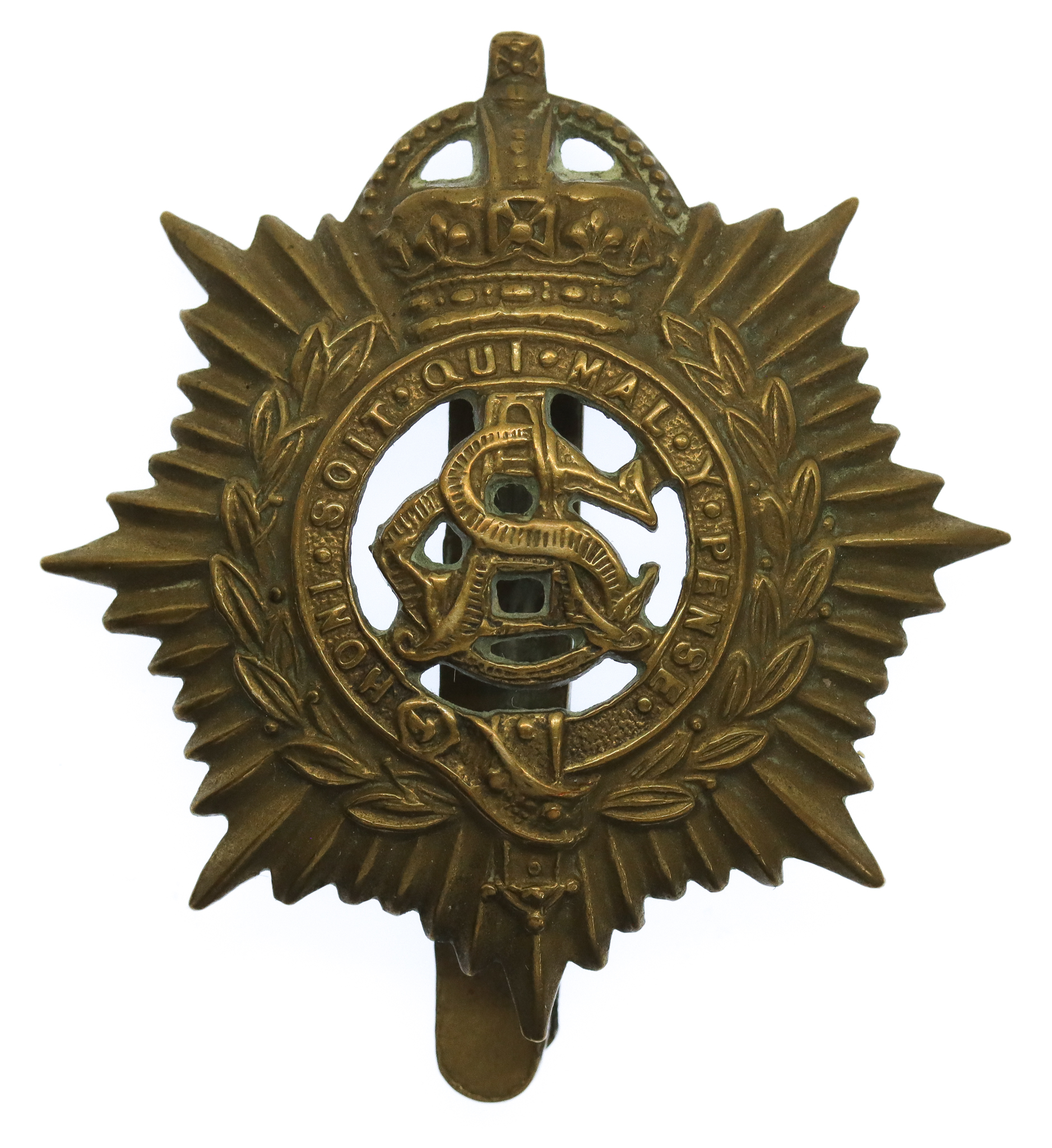 Army Service Corps (A.S.C.) Cap Badge - King's Crown