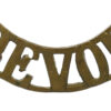 Devonshire Regiment (DEVON) Shoulder Title
