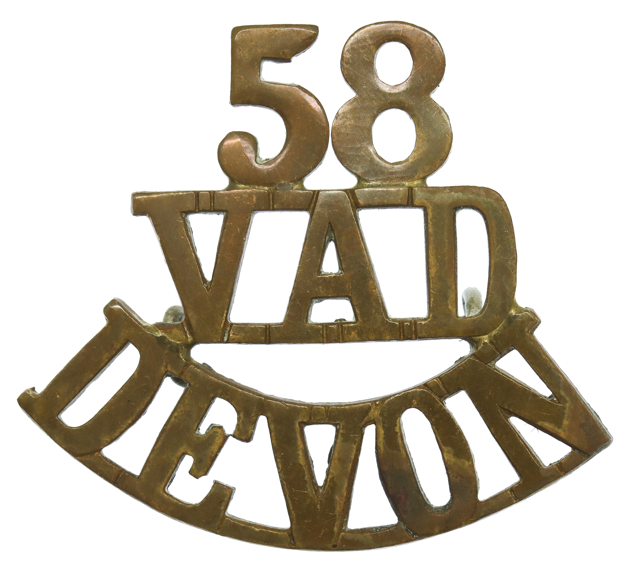 Voluntary Aid Detachment Devon (58/V.A.D./DEVON) Shoulder Title