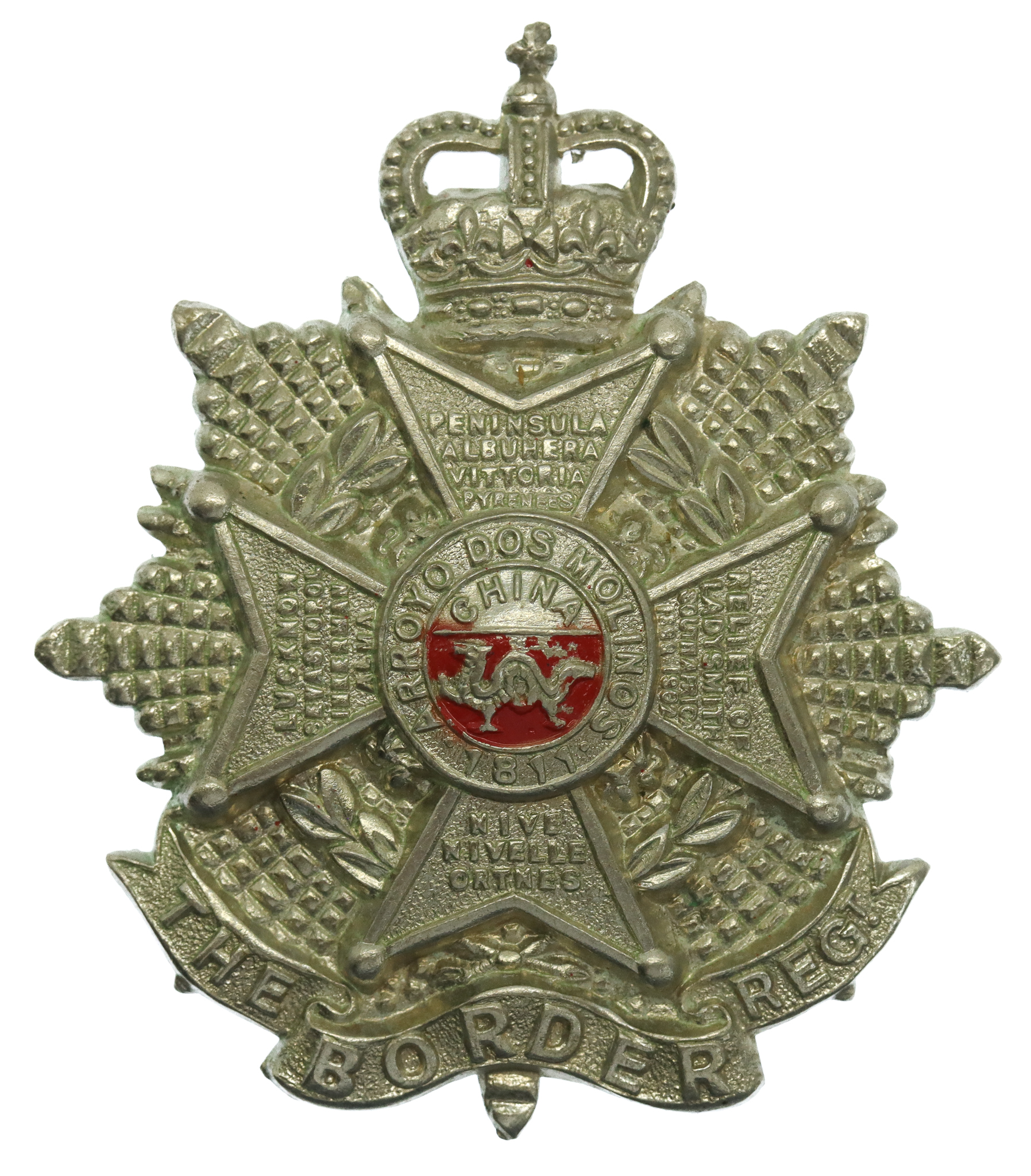 Border Regiment Cap Badge - Queen's Crown