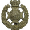 7th Bn. PWO West Yorkshire Regiment (Leeds Rifles) White Metal Cap Badge