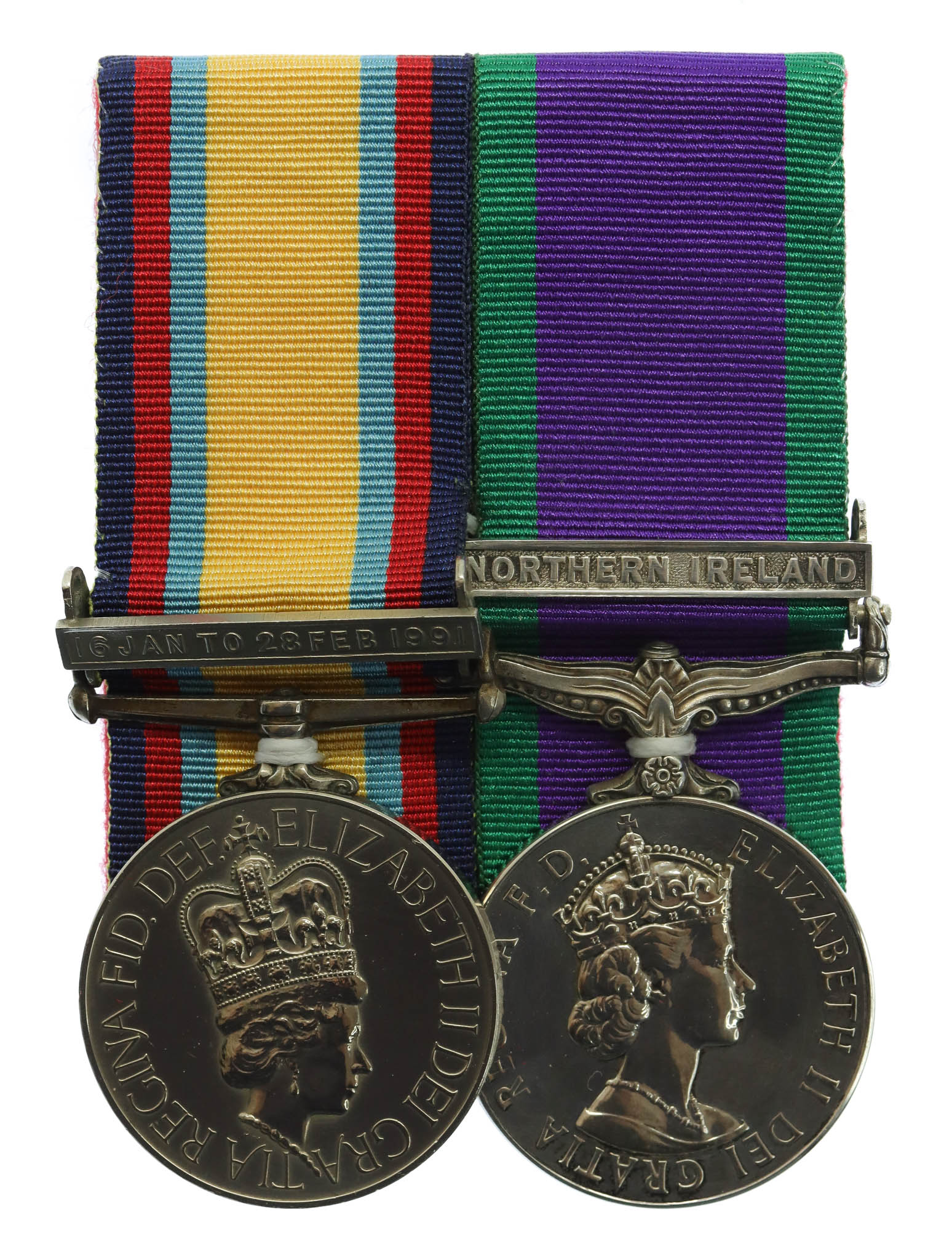 Gulf Medal (Clasp - 16 Jan to 28 Feb 1991) & Campaign Srvice Medal (Clasp - Northern Ireland) Medal Pair - Gdsm. J.R. Macleod, Grenadier Guards
