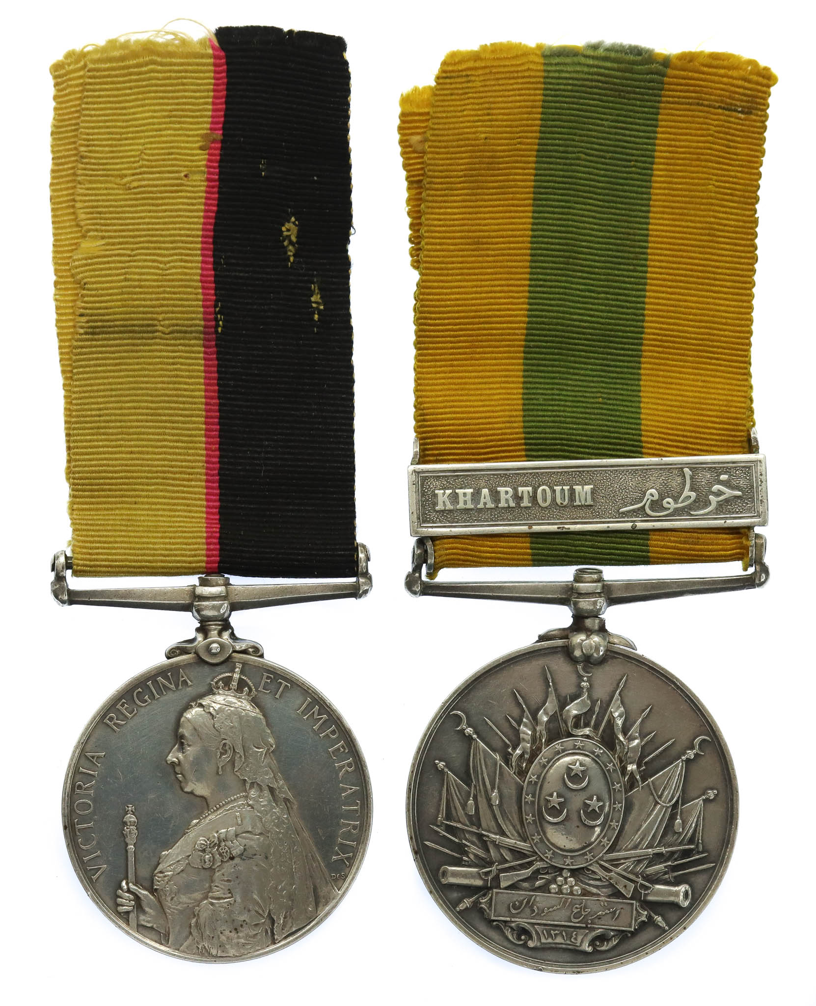 Queen's Sudan & Khedives Sudan (Clasp - Khartoum) Medal Pair - Pte. F. Froud, 1st Bn. Grenadier Guards
