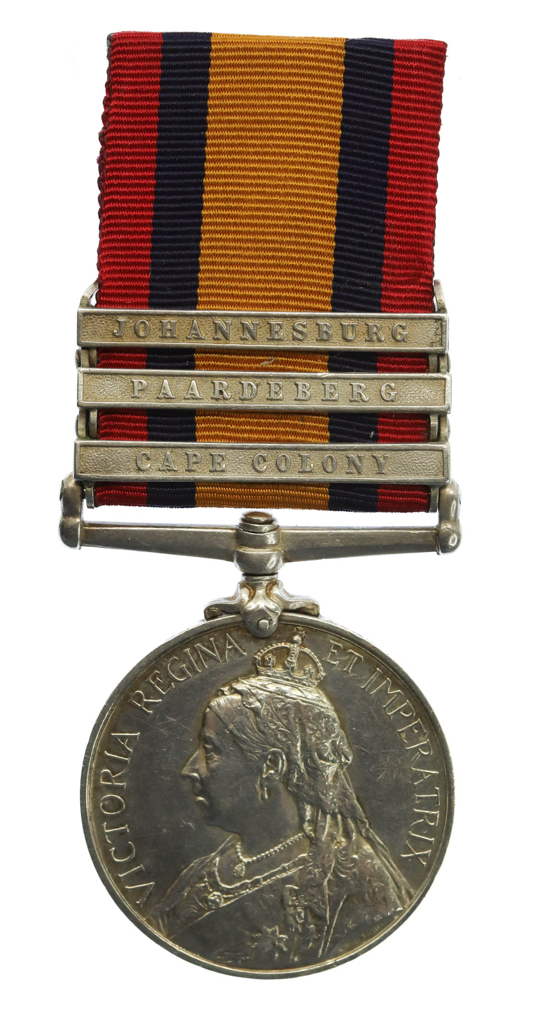 Queen's South Africa Medal (3 Clasps - Cape Colony, Paardeberg, Johannesburg) - Corpl. J.H. Fulforth, 2nd Bn. Lincolnshire Regiment - Prisoner of War, Nitrals Nek 11/7/1900