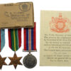 WW2 Japanese Prisoner of War Casualty Medal Group of Three - Pte. A.W. Clark, 4th Bn. Suffolk Regiment