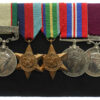 1936 IGS (Clasp - North West Frontier 1937-39) and WW2 Japanese Prisoner of War Long Service Medal Group of Five - W.O.1. I. MacDougall, Royal Electrical & Mechanical Engineers (Previously R.A.O.C.)