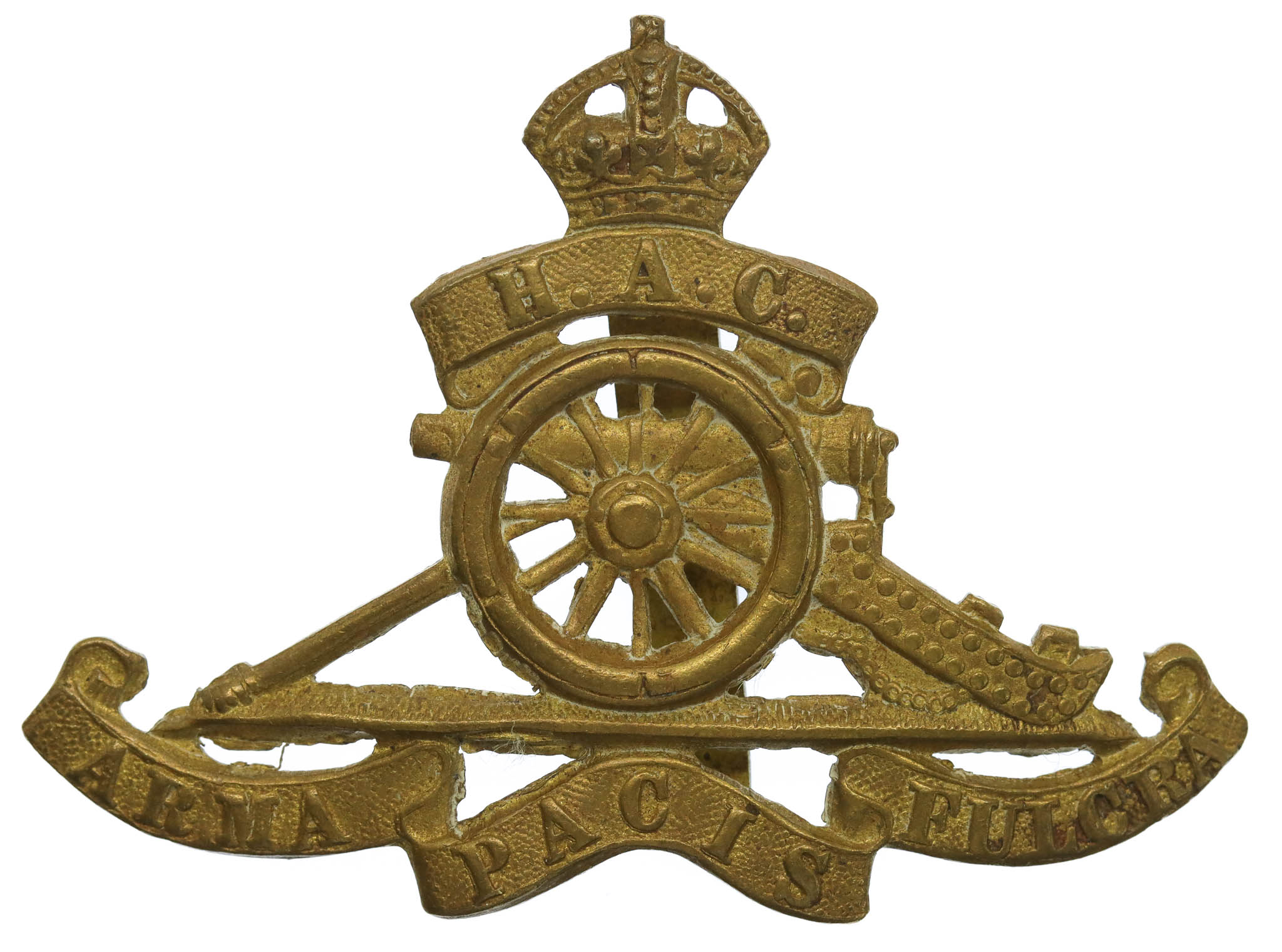 Honourable Artillery Company (H.A.C.) Cap Badge - King's Crown