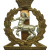 Royal Army Veterinary Corps (R.A.V.C.) Bi-Metal Cap Badge - King's Crown