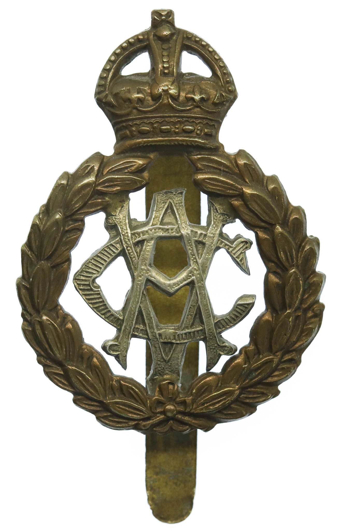 Army Veterinary Corps (A.V.C.) Cap Badge - King's Crown