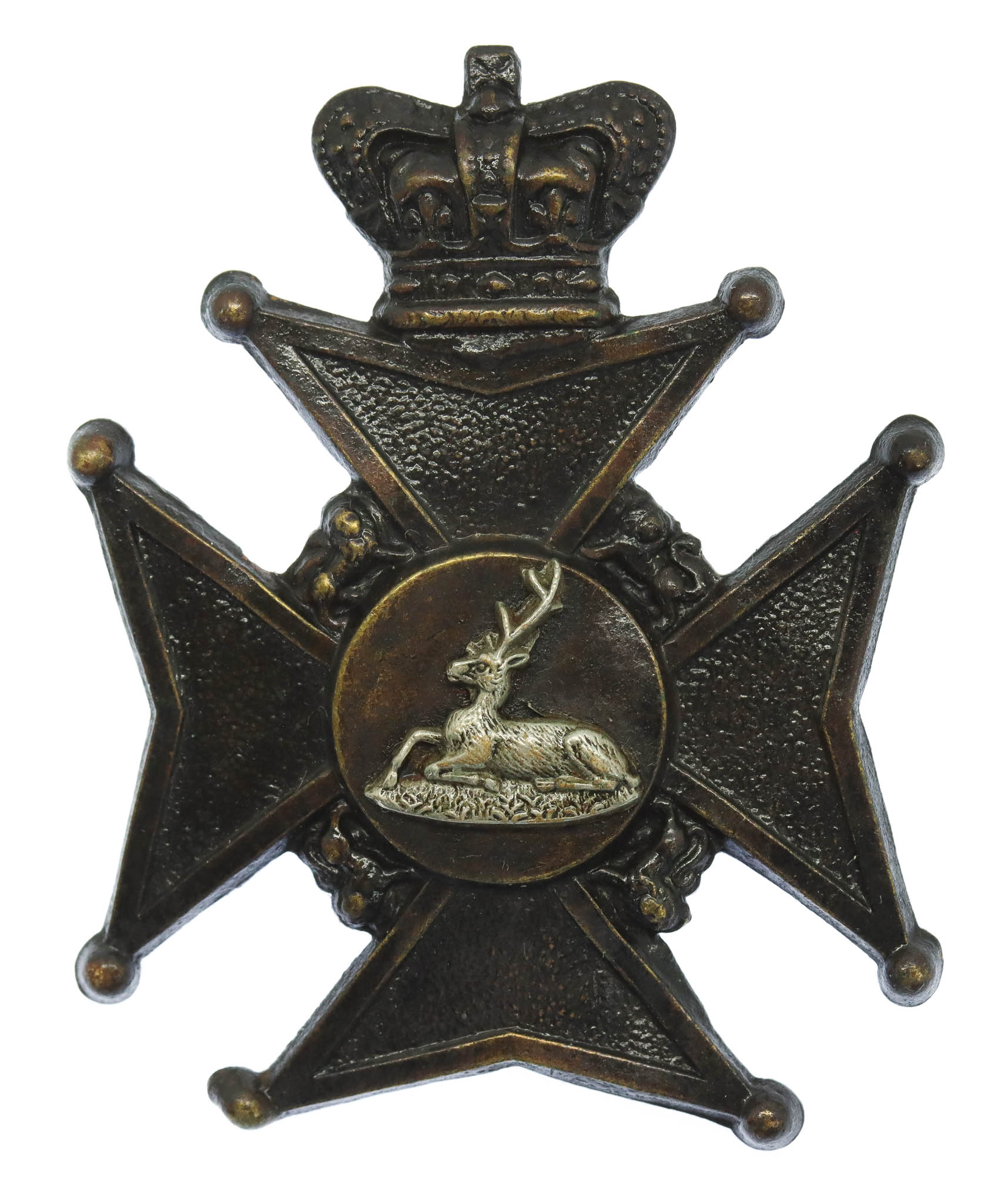 Victorian Hertfordshire Rifle Volunteers Headdress Badge