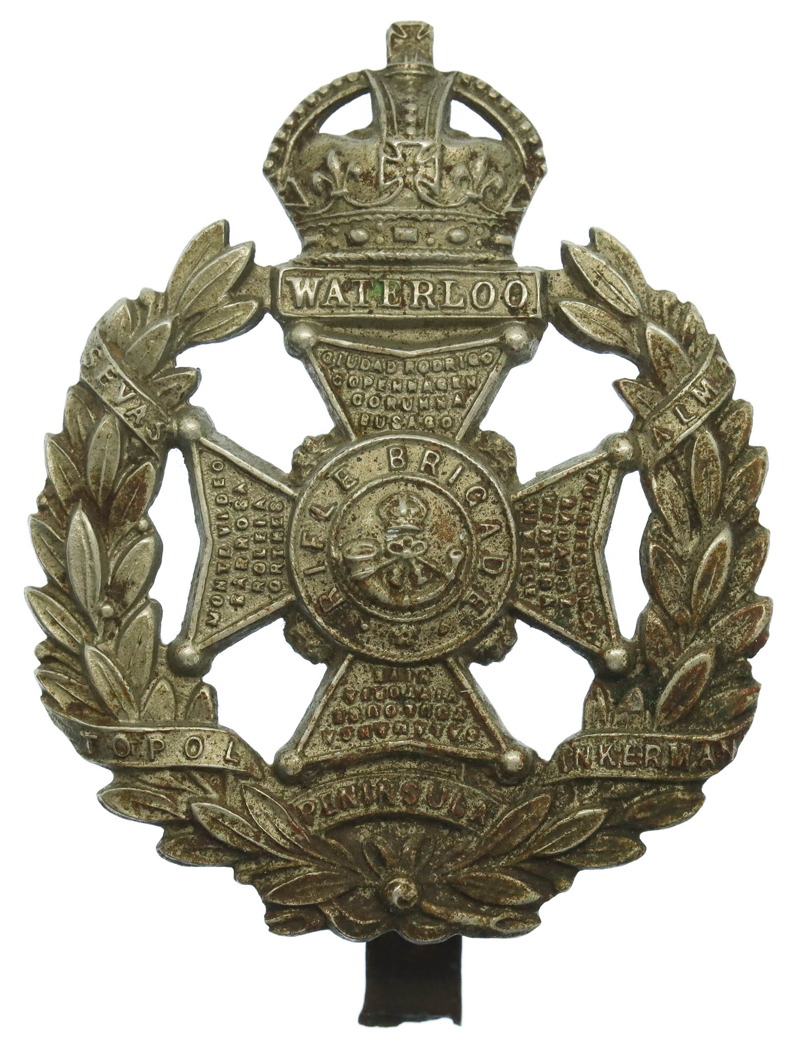 Edwardian Rifle Brigade Cap Badge (c. 1903 - 1910)