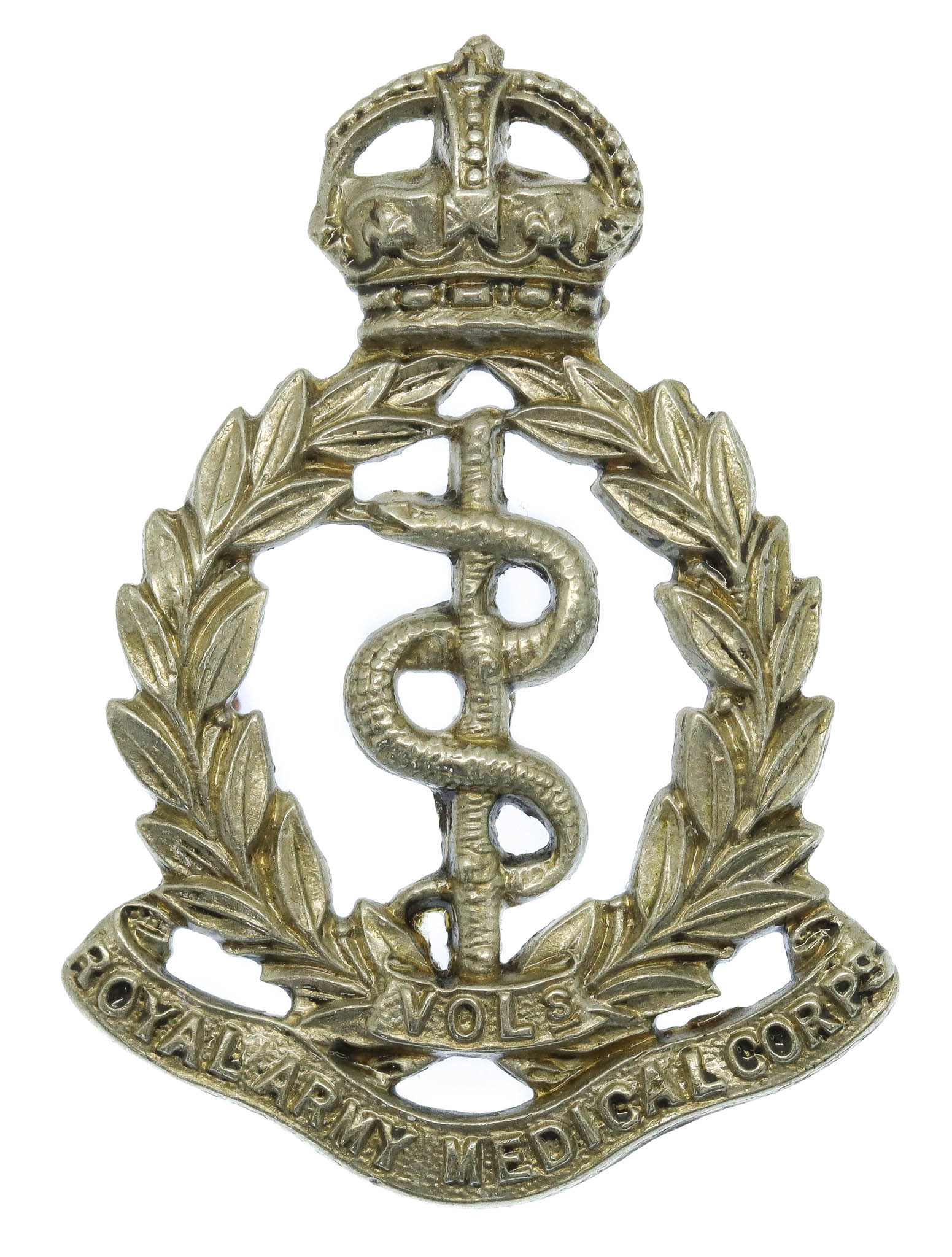 Edwardian Royal Army Medical Corps (R.A.M.C.) Volunteers Cap Badge 