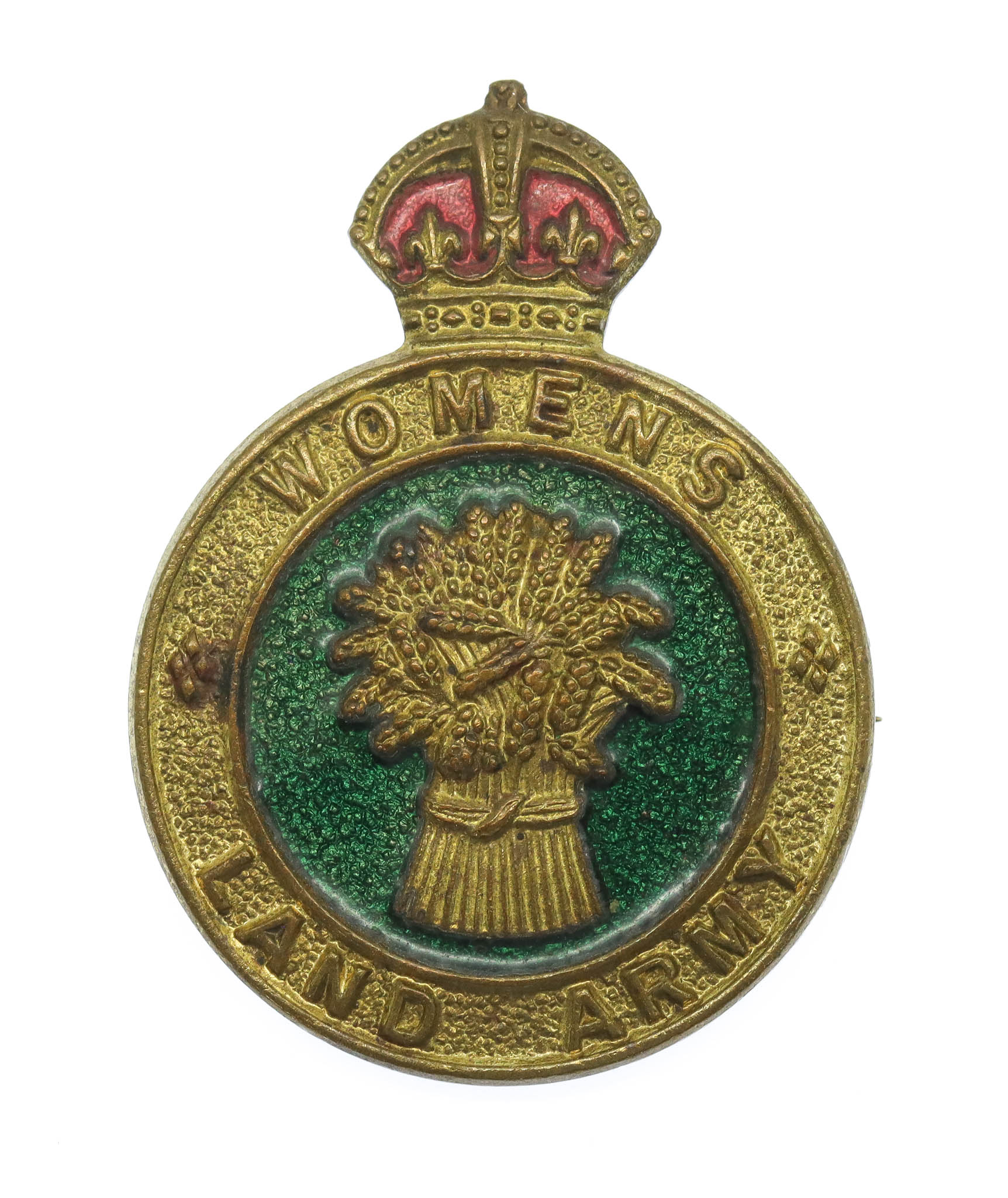 WW2 Women's Land Army Enamelled Hat/Lapel Badge