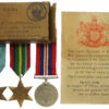 WW2 Fall of Singapore Casualty Medal Group of Three - Pte. P.W. Sayer, 4th Bn. Suffolk Regiment
