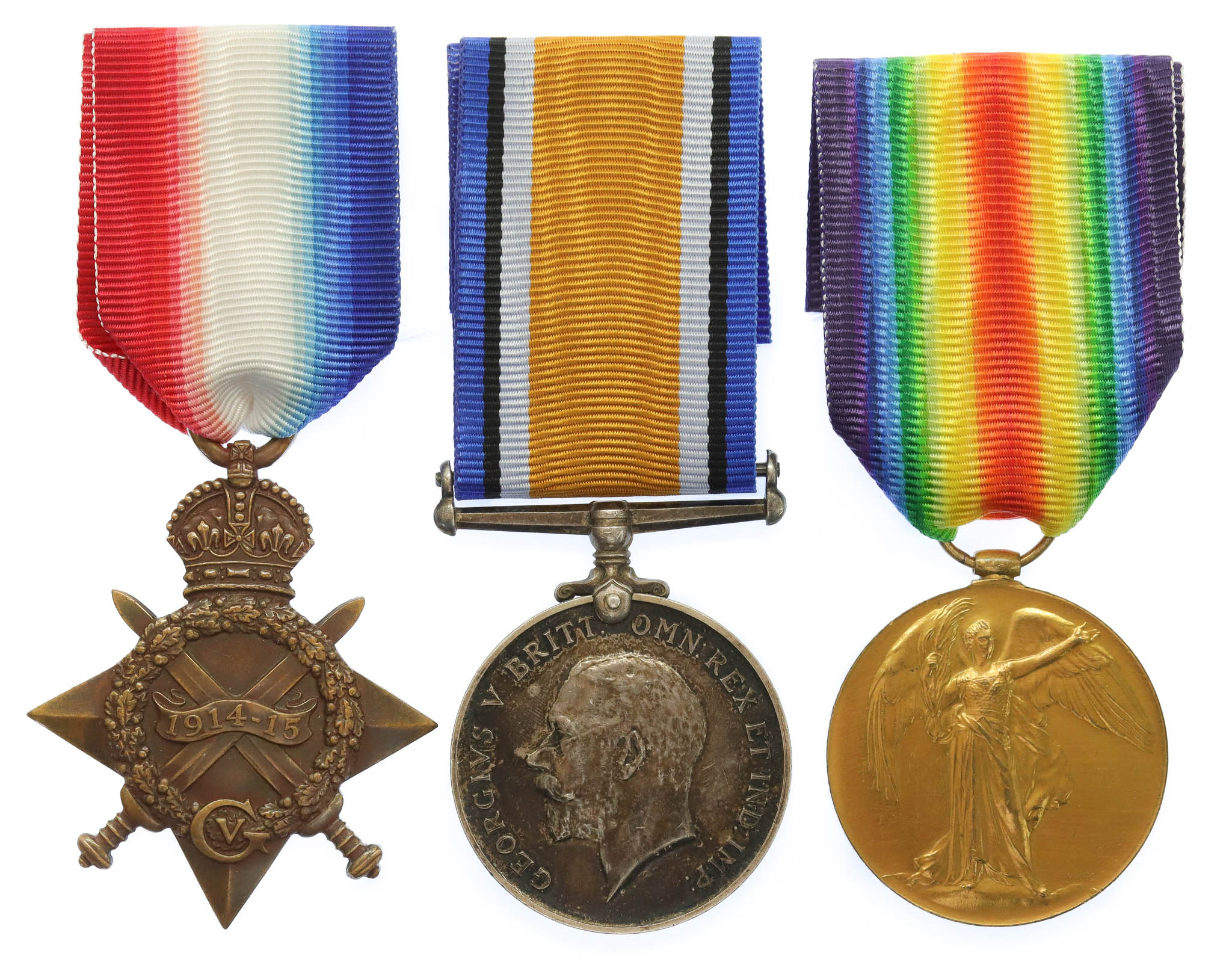 WW1 1914-15 Star Medal Trio - Sjt. J. Ream, 10th Bn. Essex Regiment - K.I.A. 3/11/15