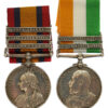 Queen's South Africa Medal (Clasps - Transvaal, Orange Free State, Cape Colony) & King's South Africa Medal (Clasps - South Africa 1901, South Africa 1902) Pair - Pte. H.L. Pike, 2nd Bn. Lincolnshire Regiment & South African Constabulary