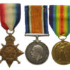 QSA (5 Clasps), WW1 1914-15 Star, British War Medal, Victory Medal & TFEM Medal Group of Five - Sgt. J. Brown, Lincolnshire Regiment