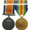 WW1 British War & Victory Medal Pair - Pte. H. Hall, Royal Army Medical Corps