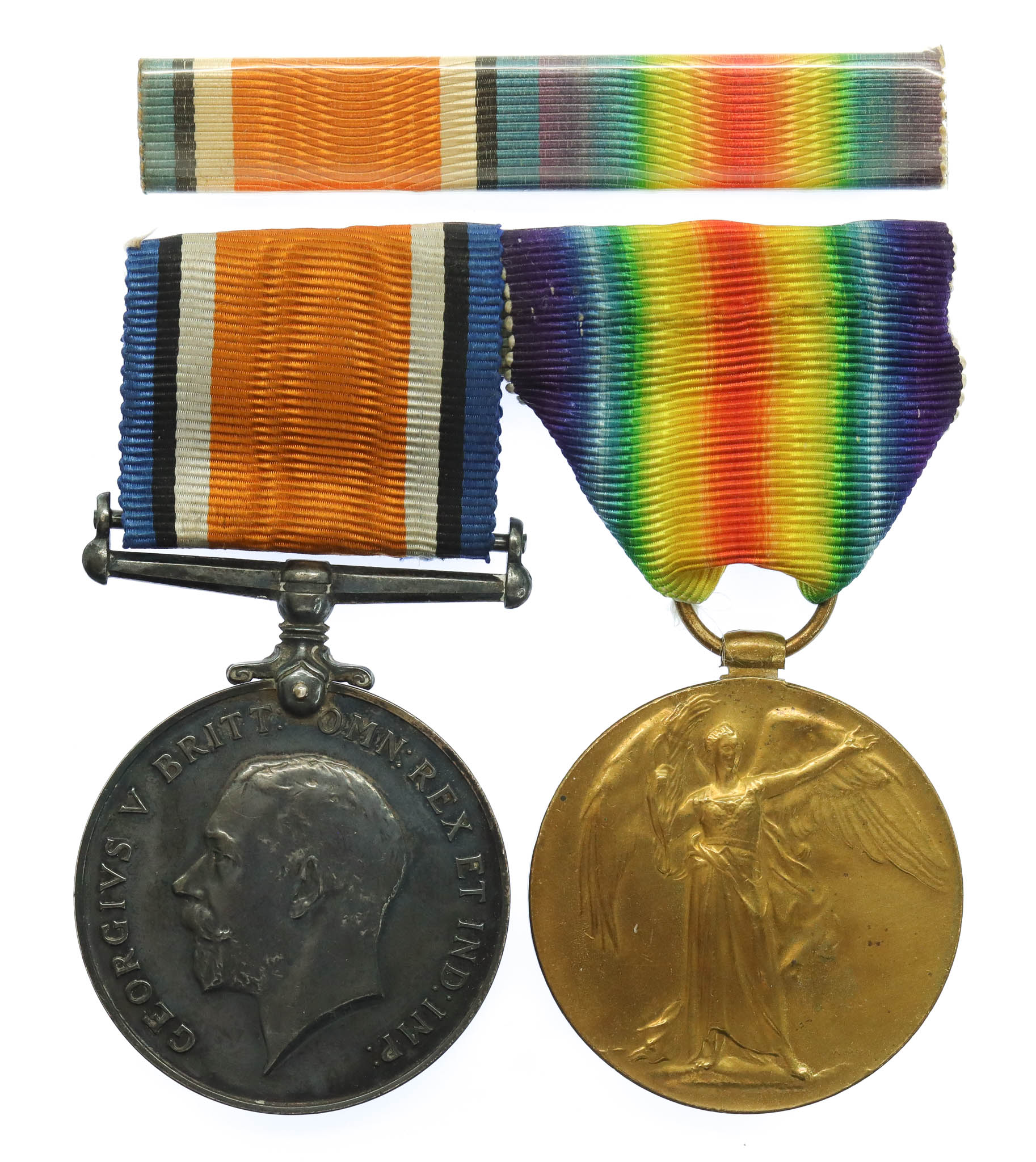 WW1 British War & Victory Medal Pair - Pte. H. Hall, Royal Army Medical Corps