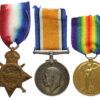 WW1 1914-15 Star Medal Trio - Pte. A. Miles, 1st Bn. Dorsetshire Regiment - K.I.A. 5/7/15