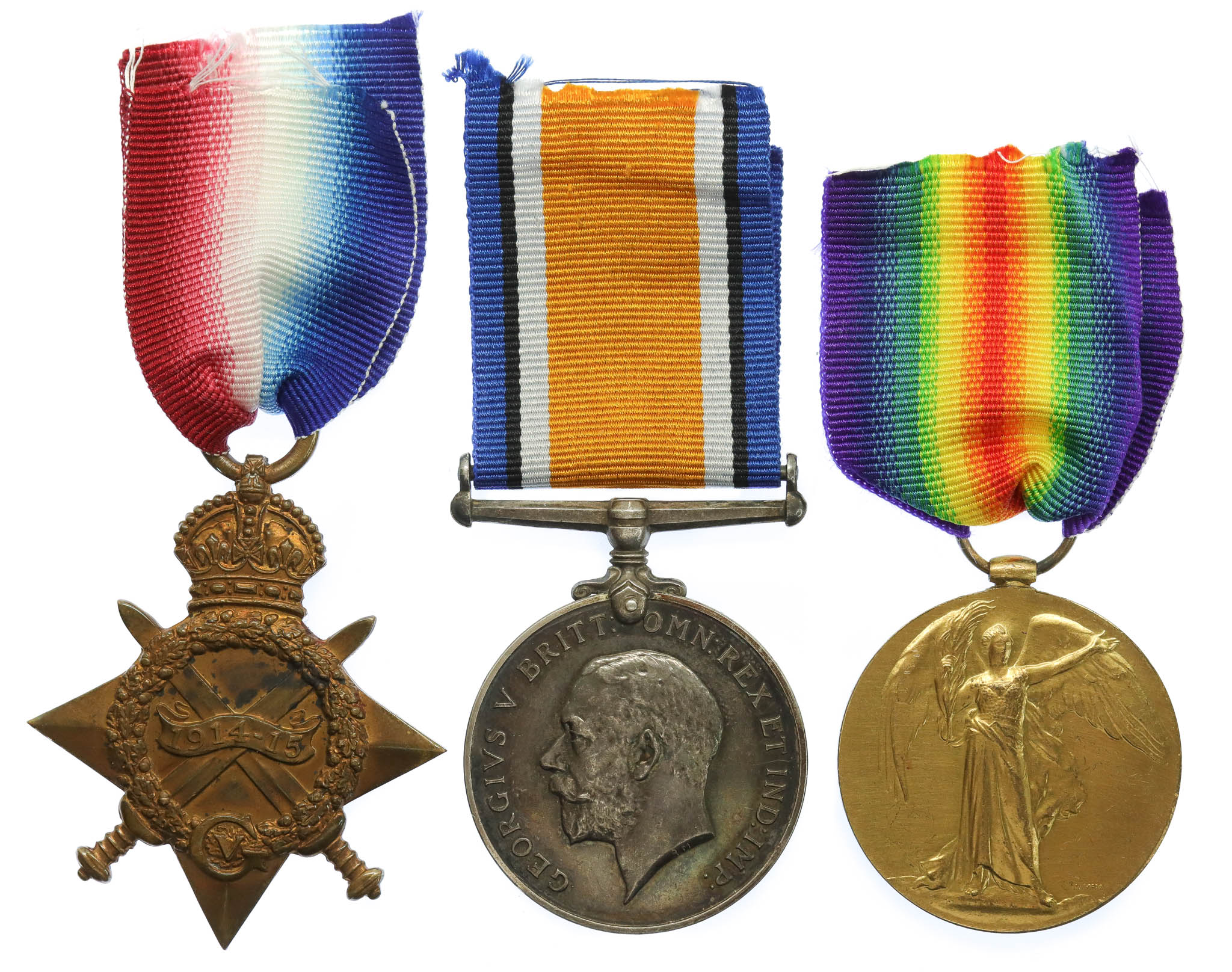 WW1 1914-15 Star Medal Trio - Pte. A. Miles, 1st Bn. Dorsetshire Regiment - K.I.A. 5/7/15