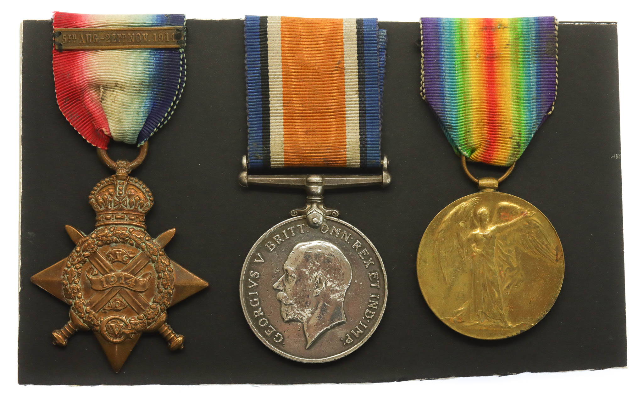 WW1 1914 Mons Star and Bar Medal Trio - Cpl. W. Arthur, 19th Hussars