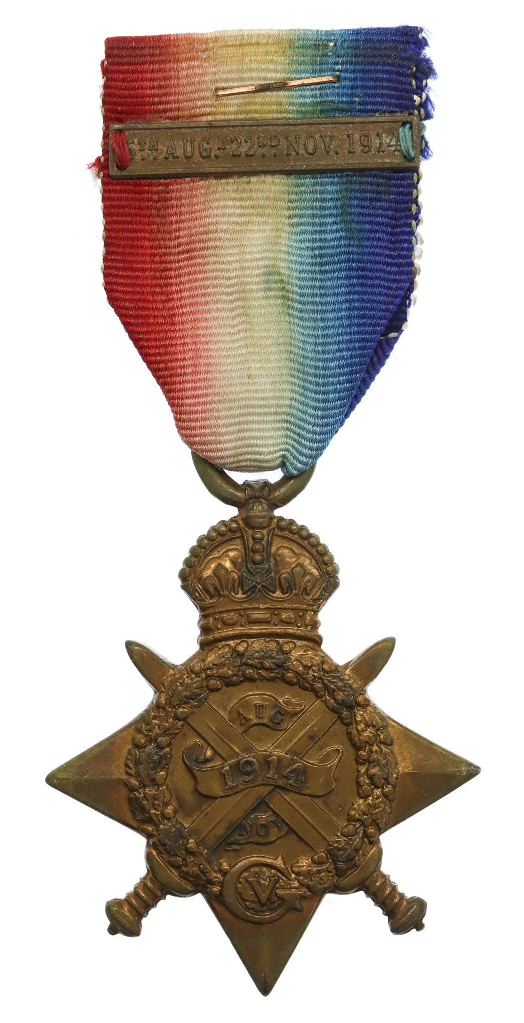 WW1 1914 Mons Star - L.Cpl. H. Wheeldon, 12th Lancers - Died of Wounds, 22/2/15