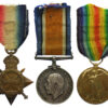 WW1 Prisoner of War 1914-15 Star Medal Trio - Pte. B.F. Morris, Royal Fusiliers - Died 20/11/18