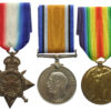 WW1 1914-15 Star Medal Trio - Pte. H.A. Ashby, Worcestershire Regiment