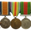 WW1 1914 Mons Star, British War Medal, Victory Medal, WW2 Defence Medal and LS&GC Medal Group of Five - Bmbr. W. Leslie, Royal Artillery and Corps of Military Police