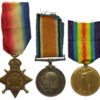WW1 1914 Mons Star Medal Trio - Pte. A. Watson, 6th Bn. Gordon Highlanders - K.I.A. 10/7/17