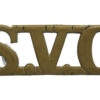 Singapore Volunteer Corps (S.V.C.) Shoulder Title