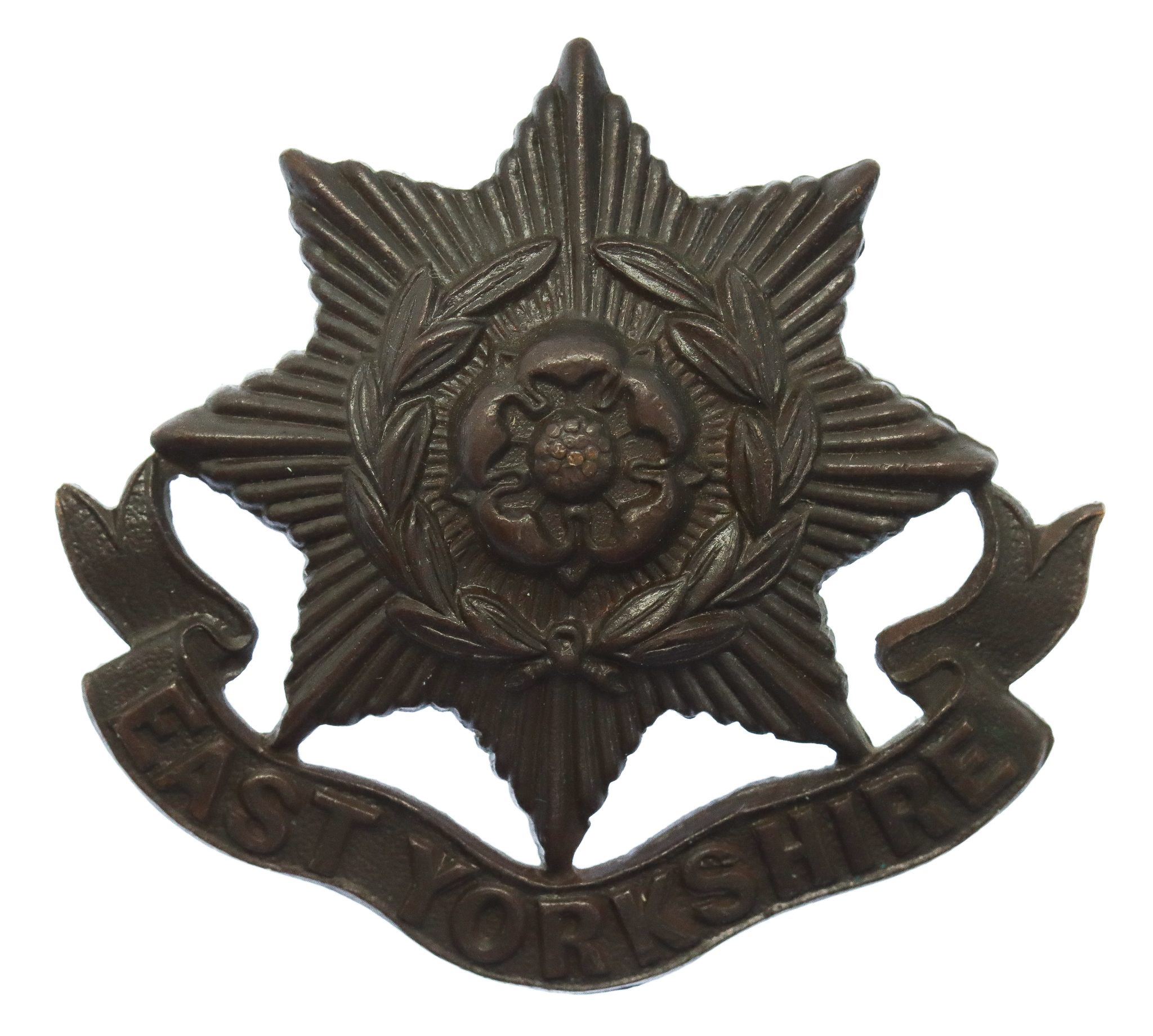 East Yorkshire Regiment Officer's Service Dress Cap Badge