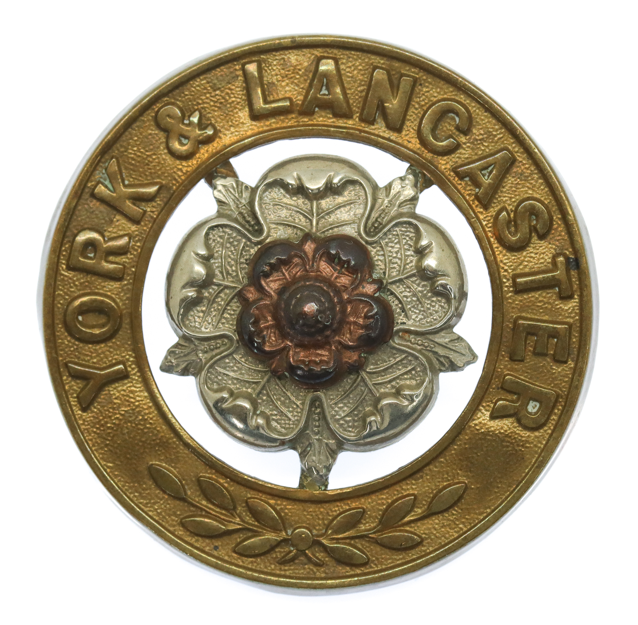 York & Lancaster Regiment Helmet Plate Centre