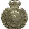Southport Borough Police Wreath Helmet Plate - King's Crown (Repaired)