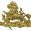 Rhodesia British South African Police Gilt Cap Badge/Helmet Badge