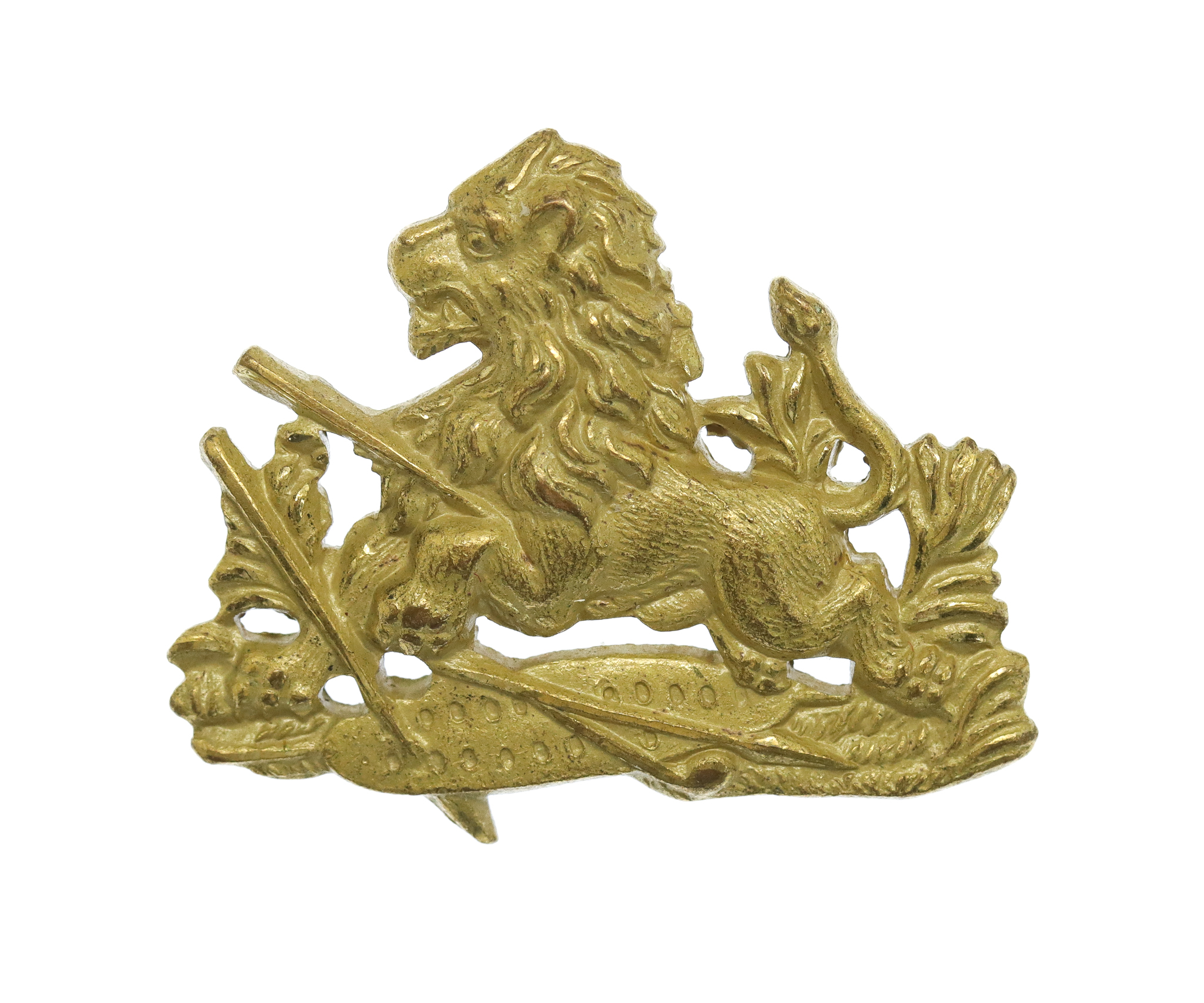Rhodesia British South African Police Gilt Collar Badge