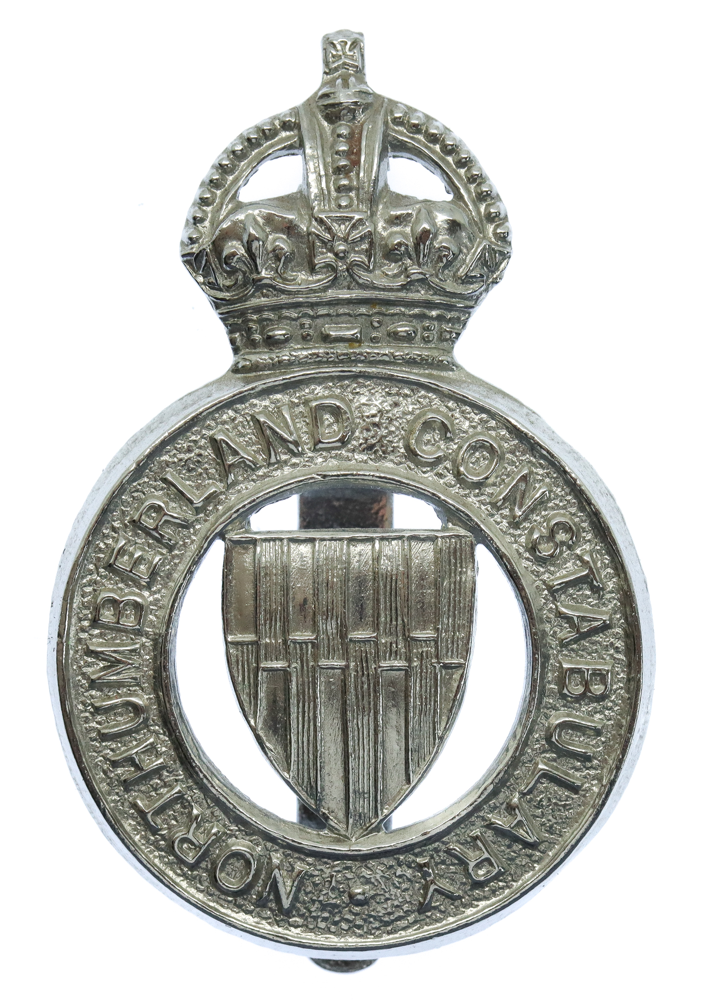 Northumberland Constabulary Cap Badge - King's Crown