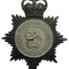 British Transport Commission Police Blackened Chrome Helmet Plate - Queen's Crown