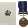General Service Medal (Clasp - Canal Zone) - AC2. W. Kirkland, Royal Air Force