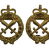 Pair of  Royal Australian Corps of Military Police/Provost Corps Collar Badges - Queen's Crown