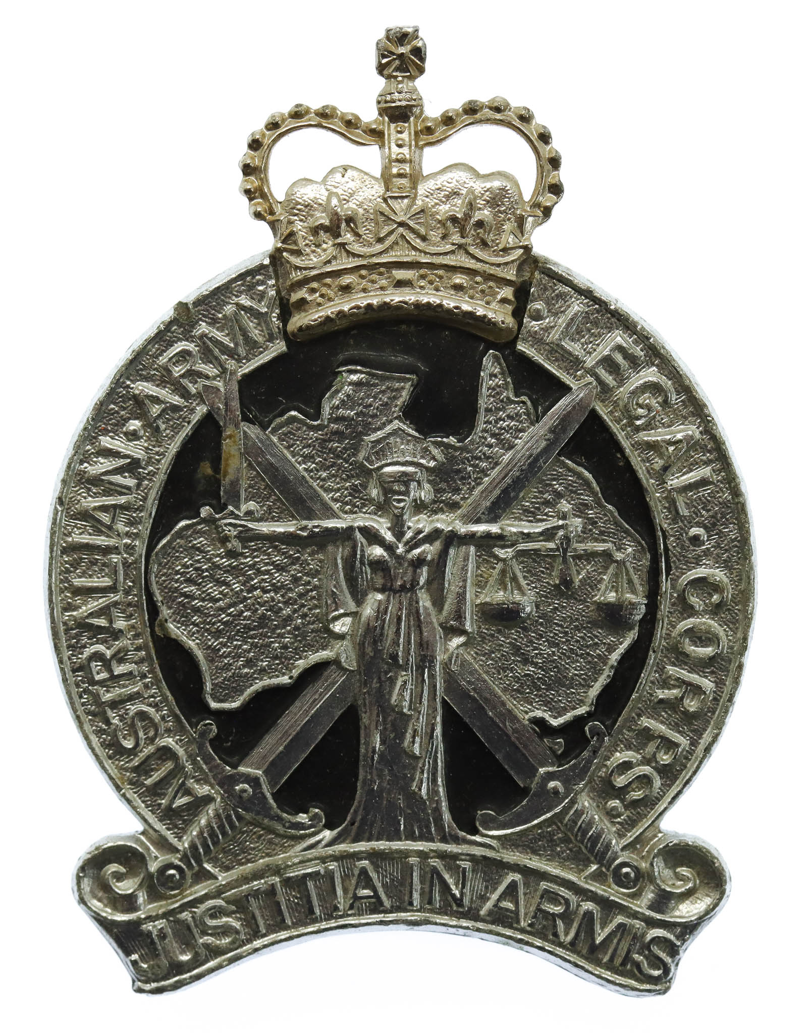 Australian Army Legal Corps Anodised (Staybrite) Cap Badge 