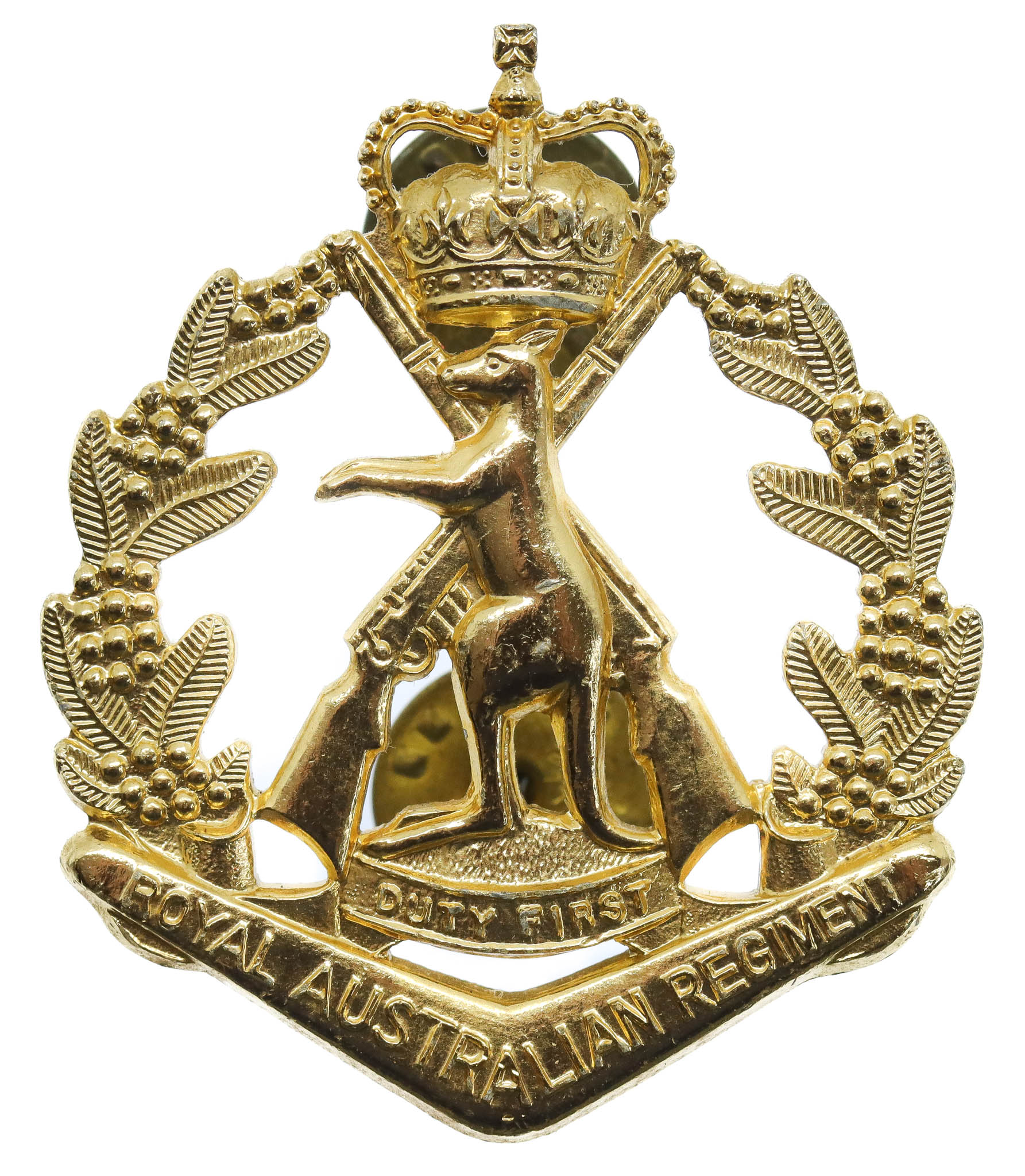 Royal Australian Regiment Anodised (Staybrite) Cap Badge 