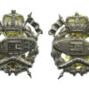Pair of Royal Australian Armoured Corps Collar Badges - Queen's Crown