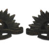 Pair of Australian Commonwealth Military Forces Collar Badges - King's Crown