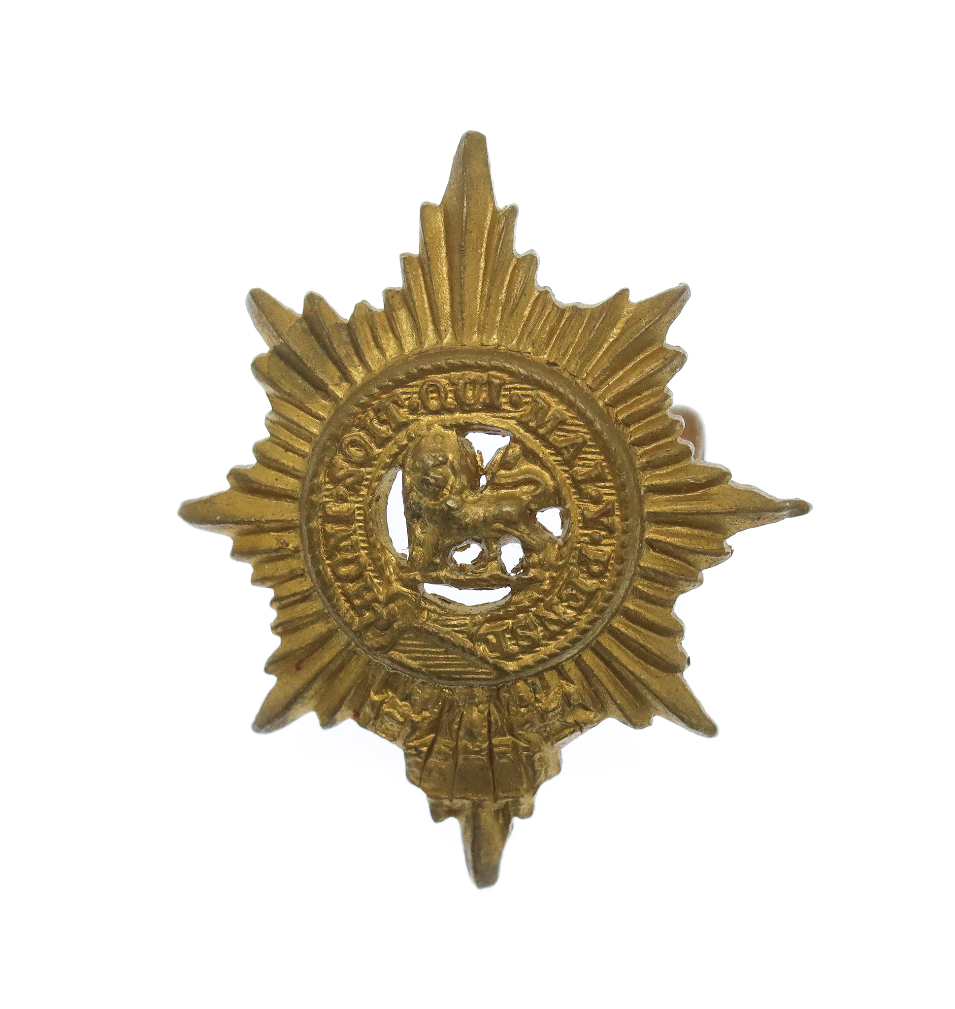 Worcestershire Regiment Brass Collar Badge