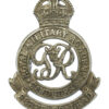 George VI Royal Military Academy Sandhurst Silvered Cap Badge