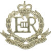 EIIR Royal Military Police (R.M.P.) Officer's Silvered Cap Badge